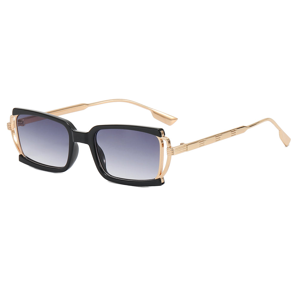 Small Rectangle Metal Frame Sunglasses