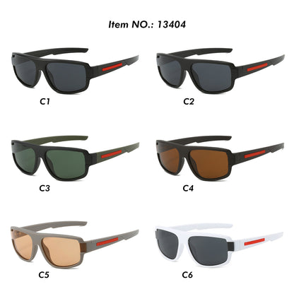 Men Flat Top Rectangular Sports Driving Sunglasses