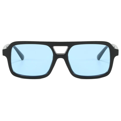 Trendy Rectangle Flat Top Shades Sunglasses