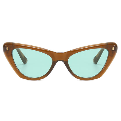 Cat Eye Women Small Triangle Sunglasses