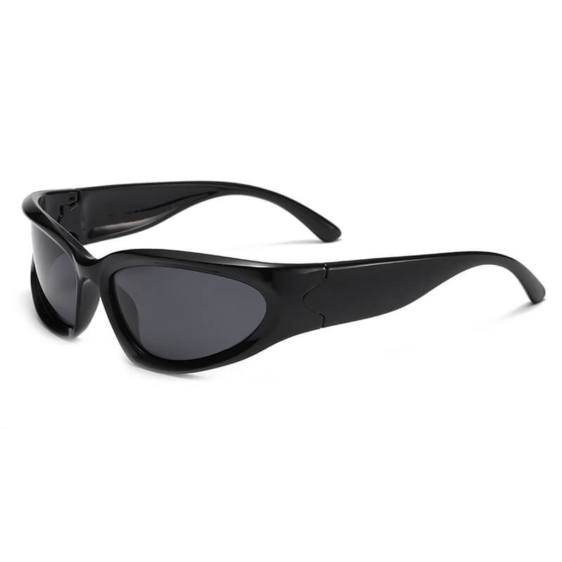 POLARIZED Wrap Around Futuristic Fashion Y2K Sunglasses for Men Women