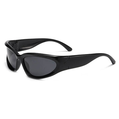 POLARIZED Wrap Around Futuristic Fashion Y2K Sunglasses for Men Women