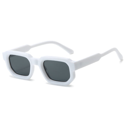 Retro Thick Square UV400 Gradient Outdoor Vacation Sunglasses