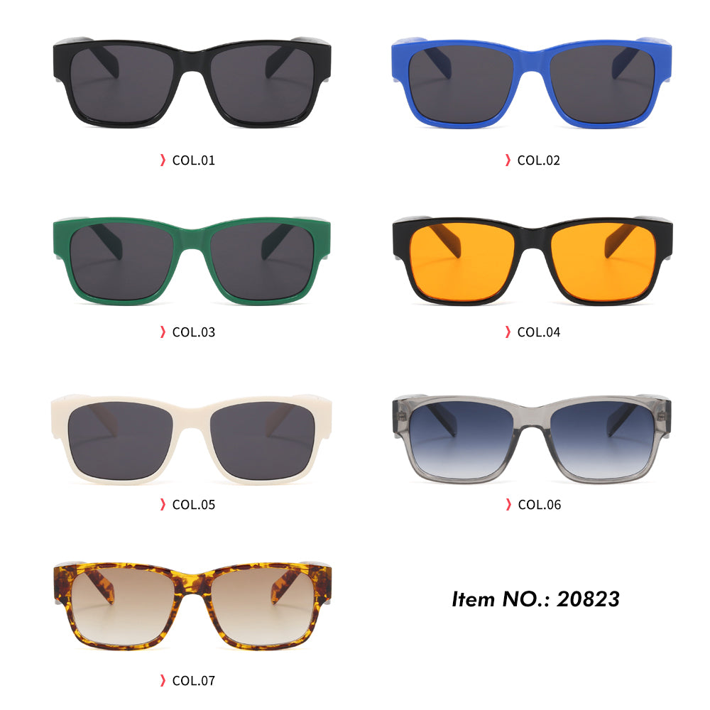 Vintage Thick Square Trendy Cateye Sunglasses