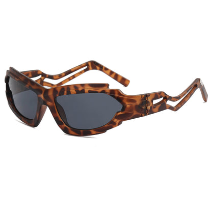 Irregular Steampunk Shades Sporty Y2K Sunglasses
