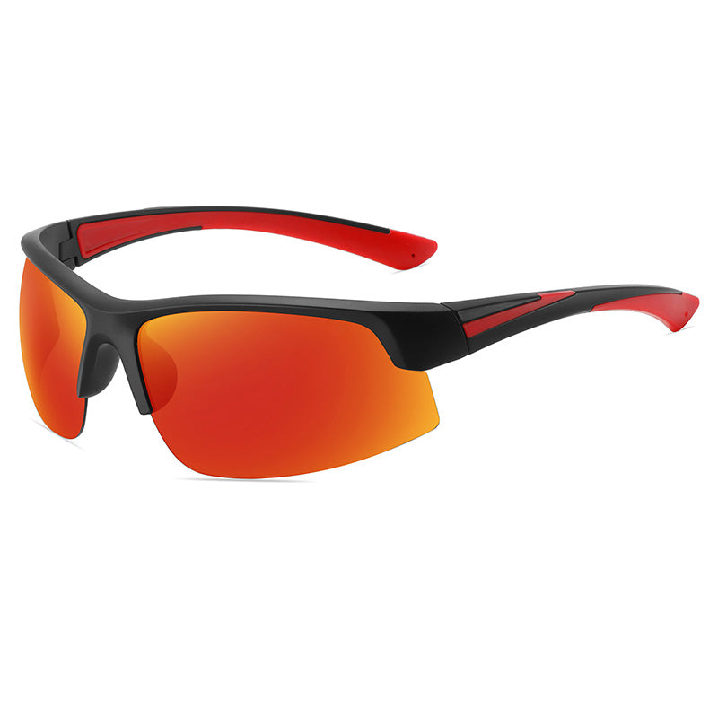 Lightweight Half Frame Sports Polarized Sunglasses
