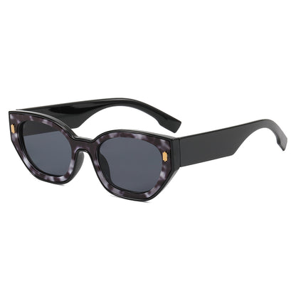 Cat Eye Women Small Polygon Sunglasses