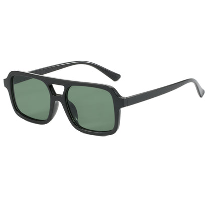 Trendy Rectangle Flat Top Shades Sunglasses