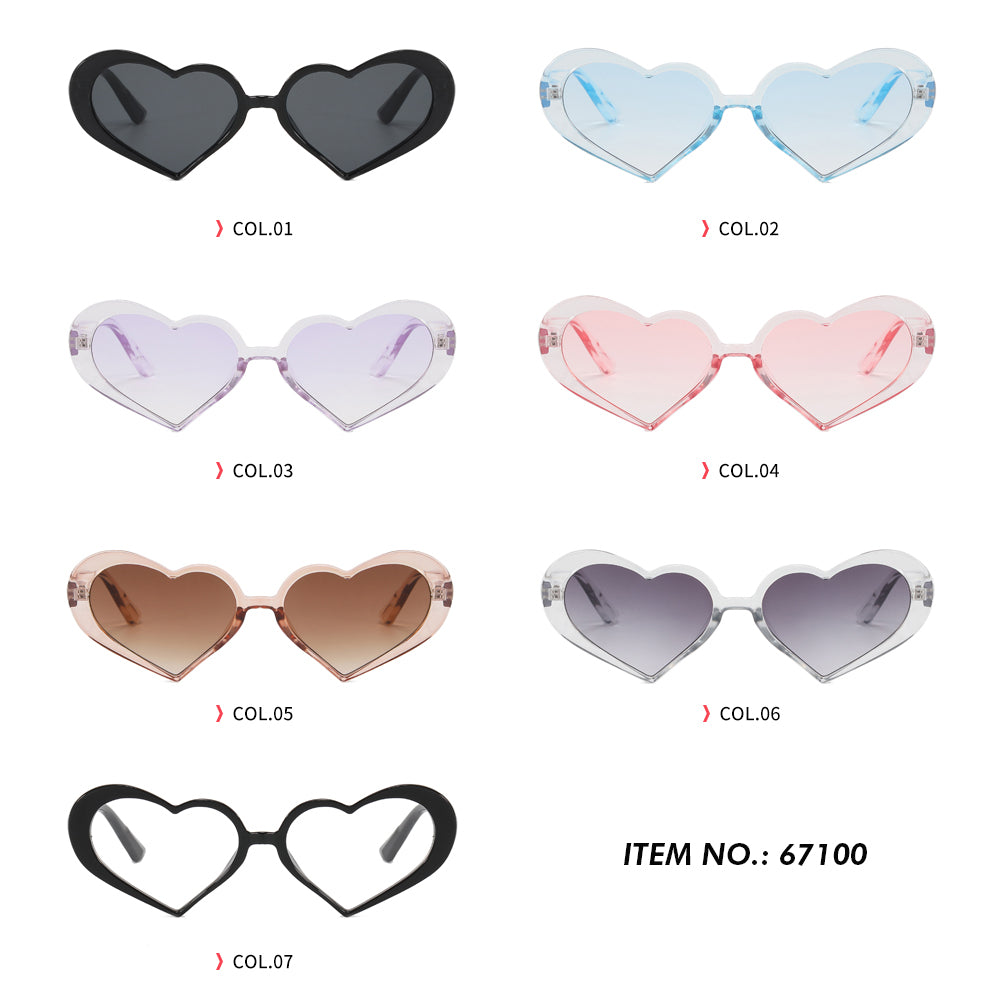 Lovely Cute Heart Sunglasses