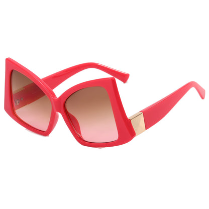 Square Butterfly Oversized Shades Sunglasses