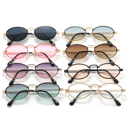 Metal Frame Round Shades Sunglasses