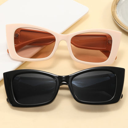 New trendy women rectangle sun glasses