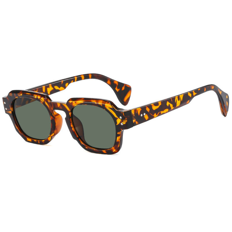 Retro Vintage Square Street Shot Tinted Goggle Sunglasses