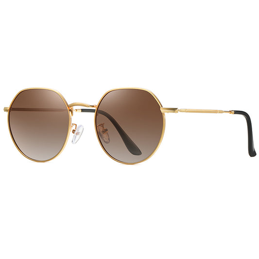 Classic Round Metal Polarized Sunglasses