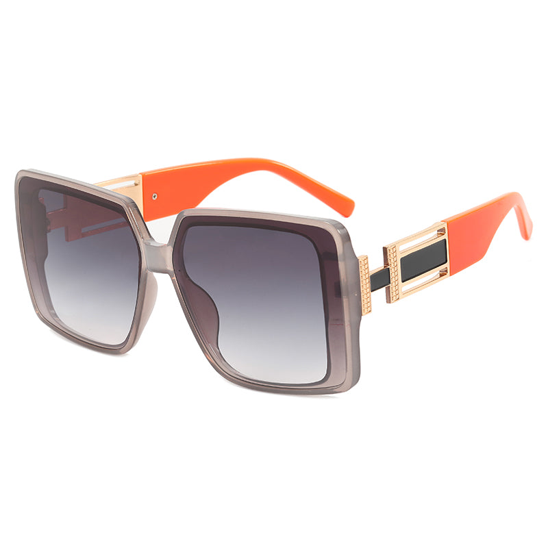 Square UV400 Oversized Shades Sunglasses