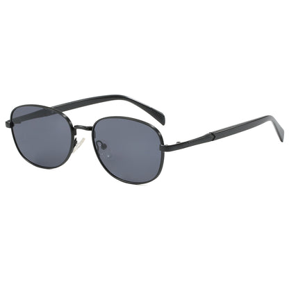 Retro Classic Round Metal Outdoor Vacation Sunglasses