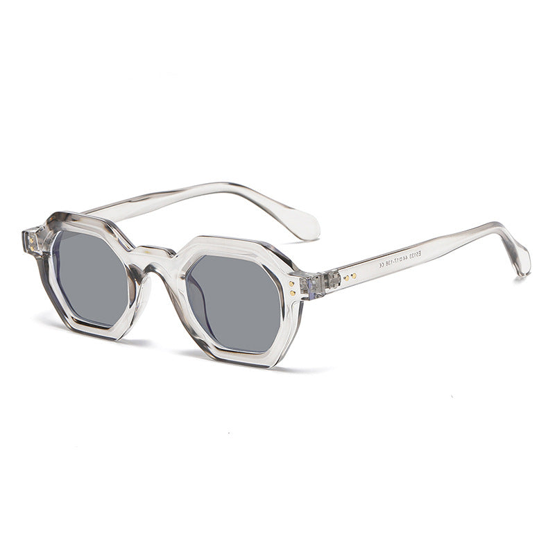 Retro Classic Hexagonal Frame Trendy Sunglasses