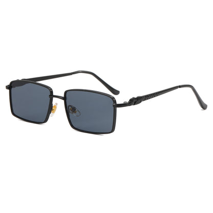 Small Rectangle Metal Frame Sunglasses