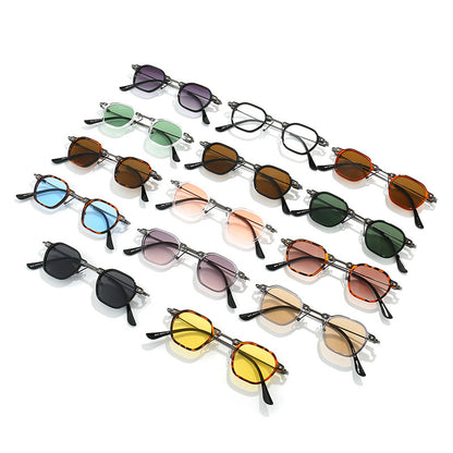 Retro Square Narrow Gradients Outdoor Sunglasses