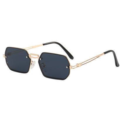 Polygon Metal Frame Sunglasses