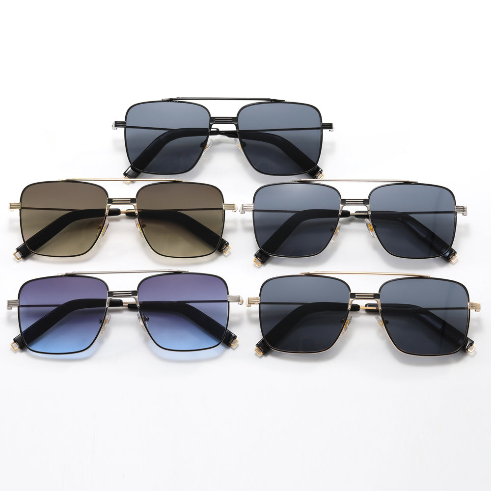 Small Rectangle Metal Frame Sunglasses