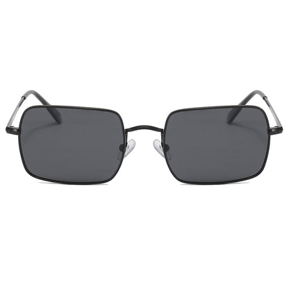 Rectangle Lightweight Metal Frame Polarized Sunglasses