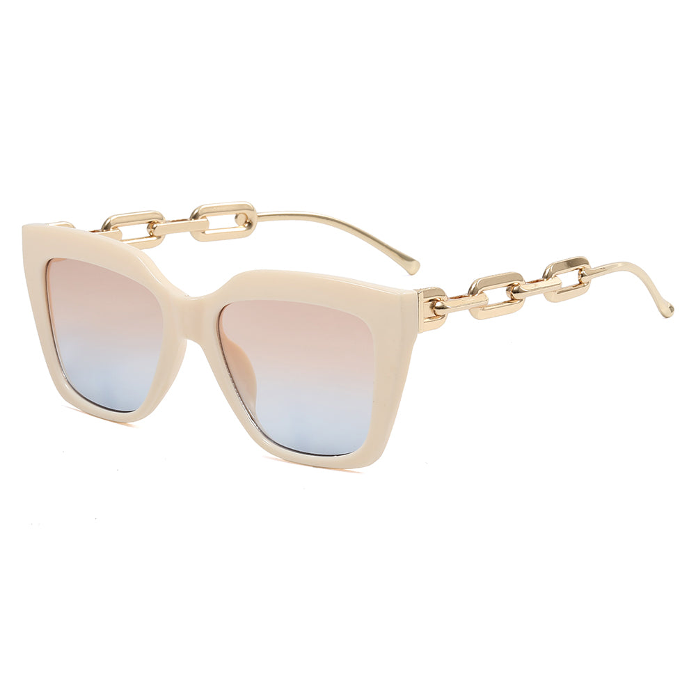Square Metal Chain Shades Sunglasses
