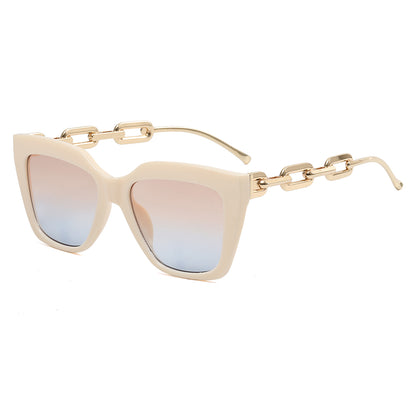 Square Metal Chain Shades Sunglasses