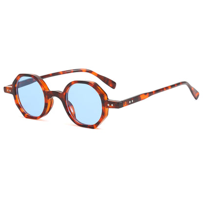 Vintage Women Small Hexagon Shaped UV400 Sunglasses