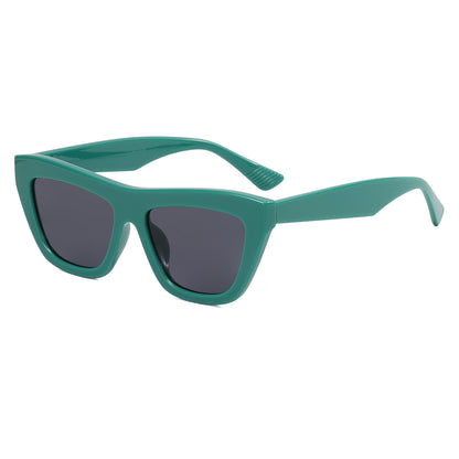 Vintage Women Square Trendy Cateye Sunglasses