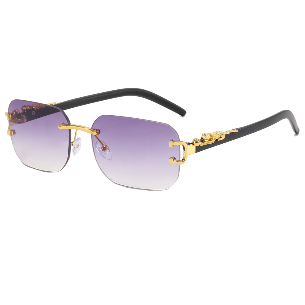 Panther Tinted Rimless Sunglasses