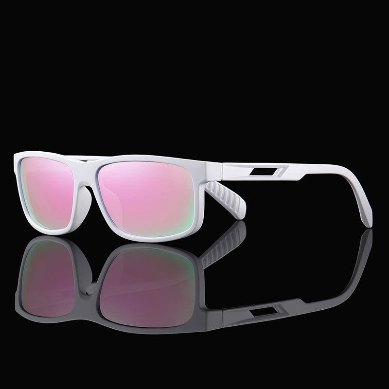 Reflective Polarized Rectangular Premium Sports Sunglasses