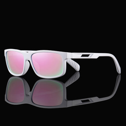 Reflective Polarized Rectangular Premium Sports Sunglasses