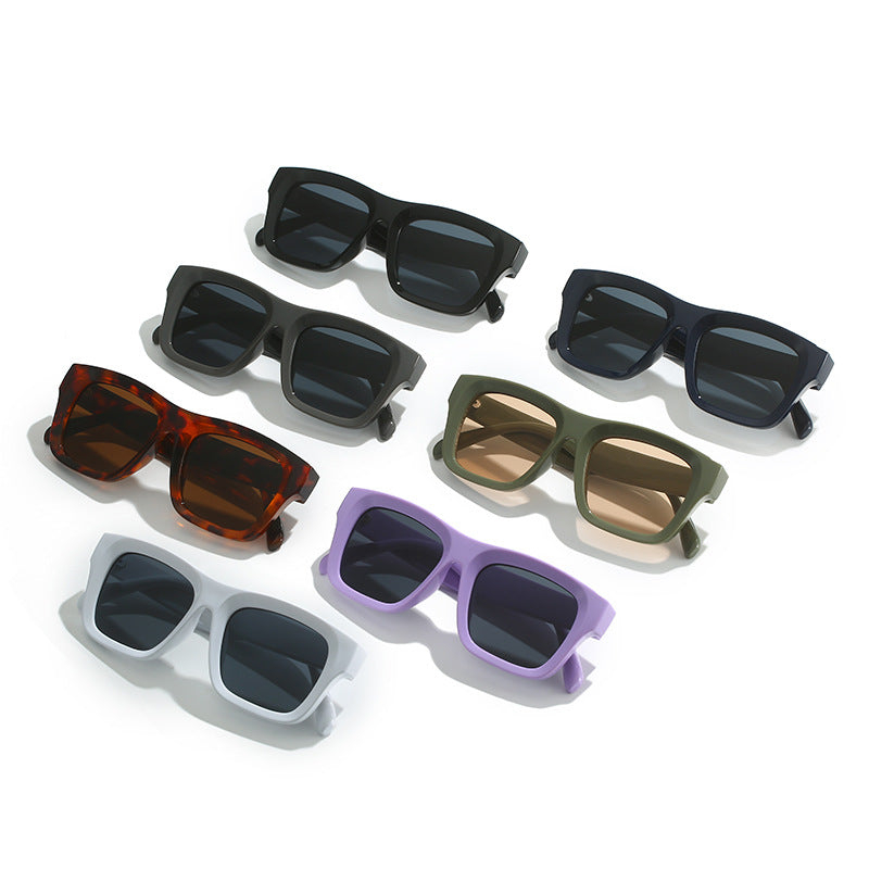 Rectangle Cat Eye Thick Frame sun glasses