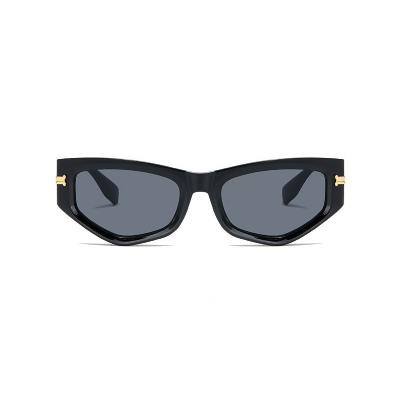 Cat Eye Women Small Polygon Irregular Sunglasses