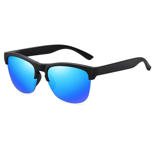 Polarized semi-rimless lifestyle Sunglasses