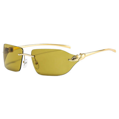 Panther Y2K Rimless Sunglasses