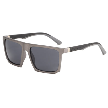 Square Oversized Flat Top Spring Hinges Sunglasses