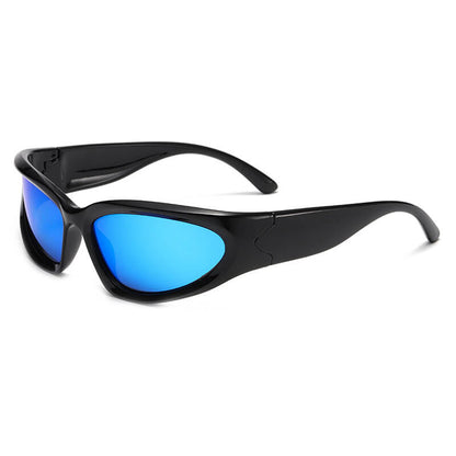 POLARIZED Wrap Around Futuristic Fashion Y2K Sunglasses for Men Women