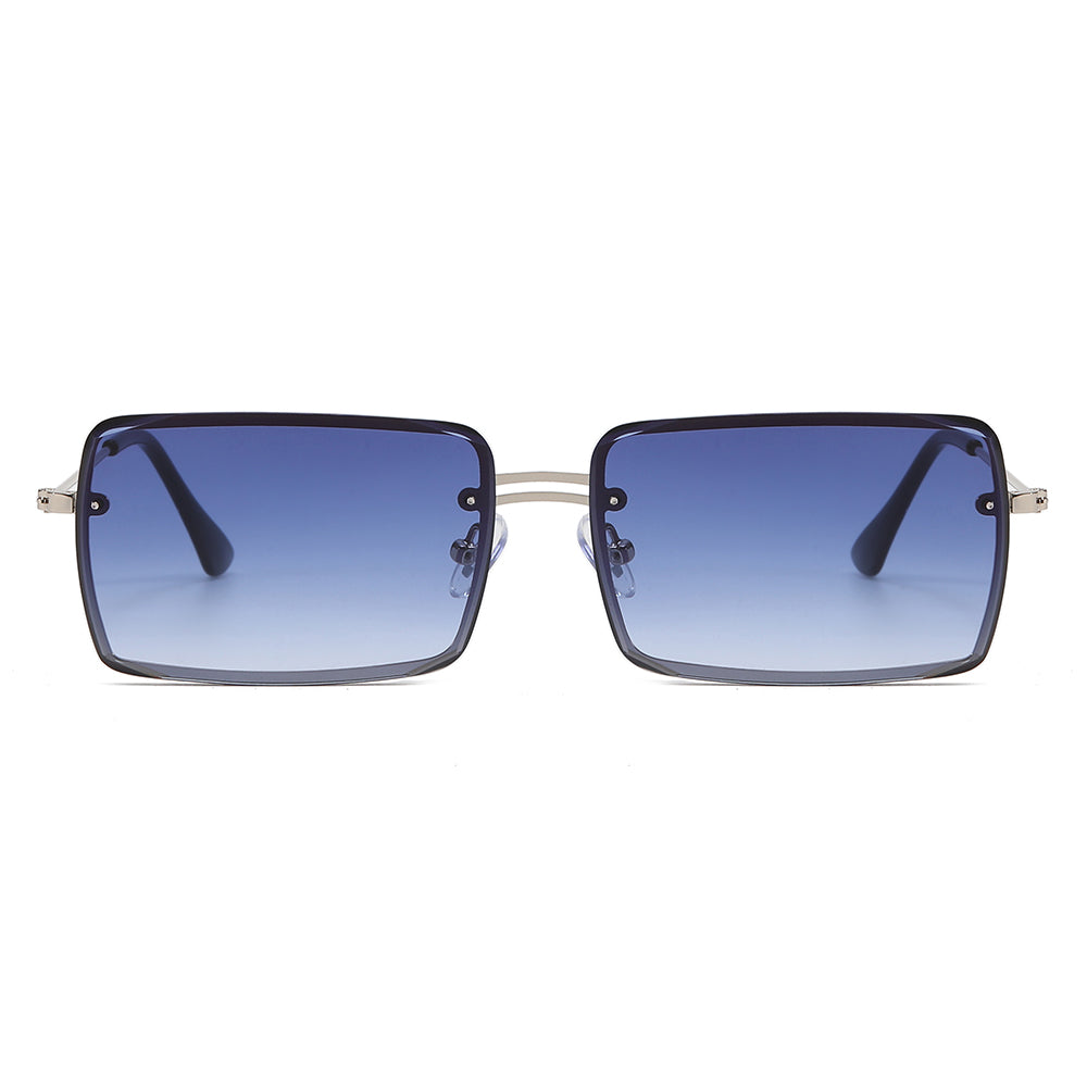 Small Rectangle Metal Frame Sunglasses