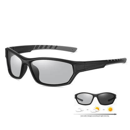 Rectangle Shape Outdoor Sports Cycling Running Polarized Sunglasses
