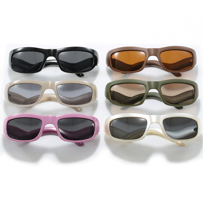 Rectangle Shades Sporty Y2K Sunglasses
