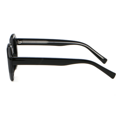 Women Small Polygon Tinted Reinforced Wire-Core Temples Sunglasses