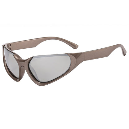 Y2K Futuro Punk Sports Cat Eye Sunglasses