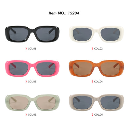 Women Classic Rectangle UV400 Shades Sunglasses