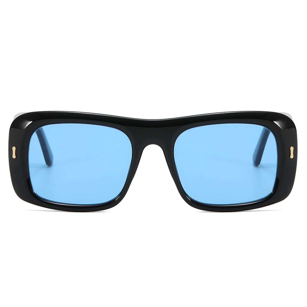 Flat Top Square Black Shades Sunglasses