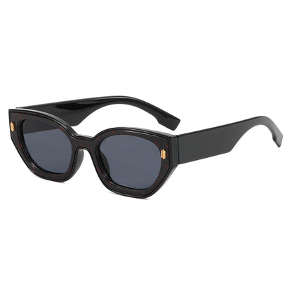 Cat Eye Women Small Polygon Sunglasses