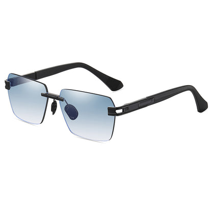 Men's Gradient Rimless Sunglasses