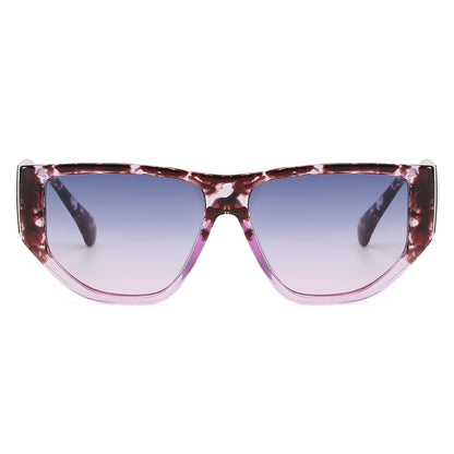 Oversized Flat Top Sunglasses