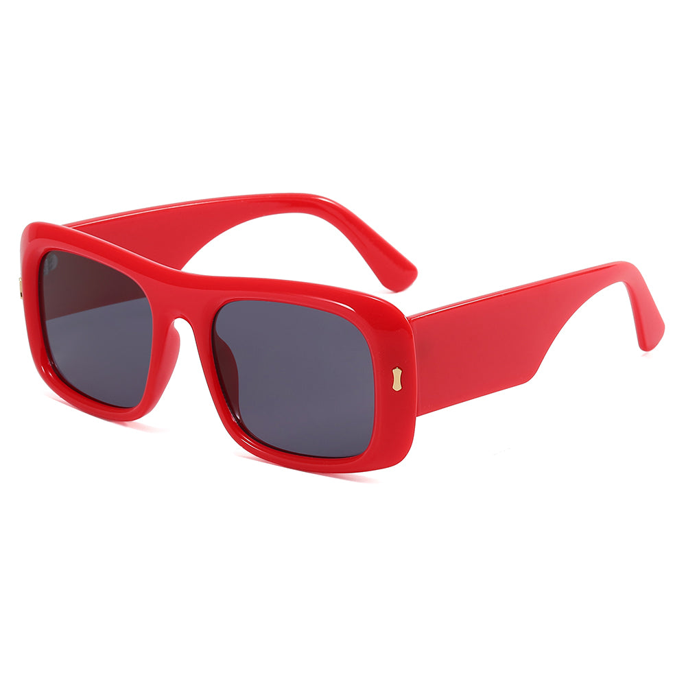 Flat Top Square Black Shades Sunglasses